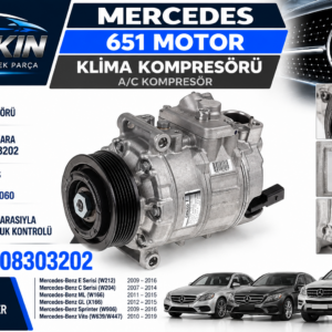 MERCEDES 651 Klima Kompresör OEM 0008303202