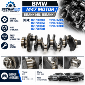 BMW E87 E46 E90 E91 E60 E61 M47 Krank OEM 11217807188