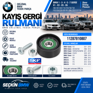 BMW F20 E90 E91 E92 E93 F10 F11 F30 X1 X3 F25 E84 N47 Kayış Gergisi OEM 11287810807