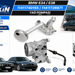 BMW E34 E38 Yağ Pompası OEM 11411740155 11411726671
