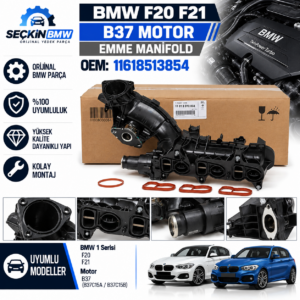 BMW F20 F21 B37 Emme Manifold OEM 11618513854