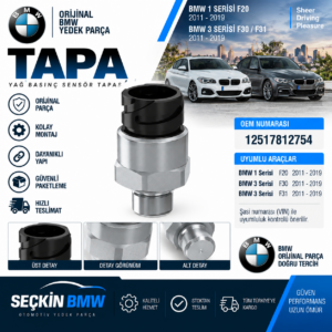 BMW F20 F30 F31 Tapa OEM 12517812754