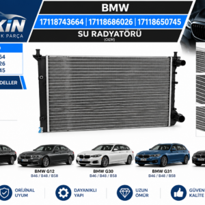 Su Radyatörü OEM 17118743664 | 17118686026 | 17118650745