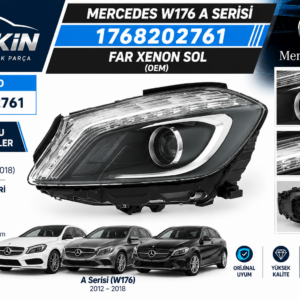 Mercedes W176 A SERİSİ Far Xenon Sol OEM 1768202761