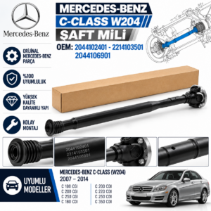 MERCEDES 204 Şaft Mili OEM 2044102401