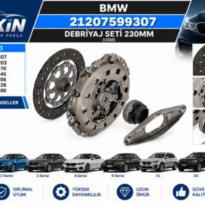 BMW Debriyaj Seti 230MM OEM 21207599307 21207560203 21207576519