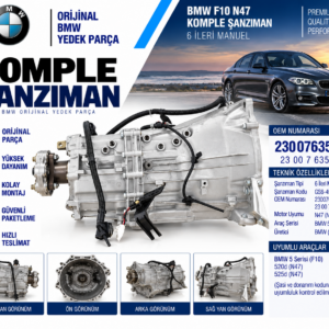 BMW F10 N47 Şanzıman Komple OEM 23007635764