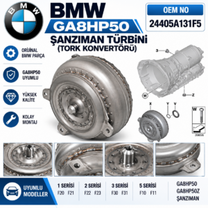 BMW F20 LCI GA8HP50 Şanzıman Türbini Tork Konvertörü OEM 24405A131F5