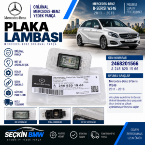 MER 246 Plaka Lambasi OEM 2468201566