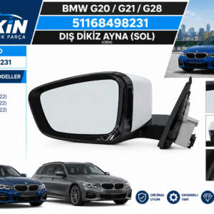 BMW G20 G21 G28 Ayna Sol OEM 51168498231