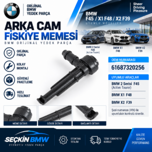 BMW F45 X1 F49 X2 F39 Arka Cam Fiskiye Memesi OEM 61687320256