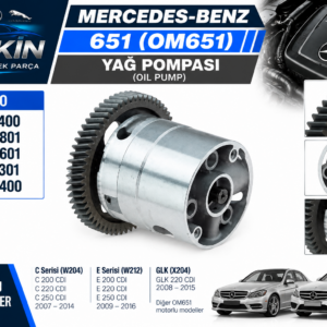 MER 651 W204 W212 Yağ Pompası OEM 6511801400