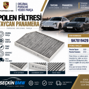 PORSCHE TAYCAN PANAMERA Polen Filtresi OEM 9A7819429