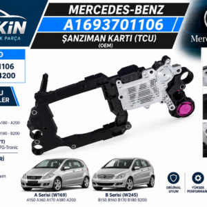 Mercedes 169 245 722.8 Şanzıman Kartı A1693701106-A0002704200