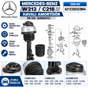 MER 212 218 Havali Amortisör Sol Ön OEM 212320333864