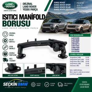 LAND RANGE ROVER 5.0 Isitici Manifold Borusu OEM AJ812458