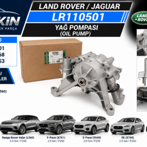 LAND VELAR JAGUAR 2.0 Yağ Pompasi OEM JDE40053