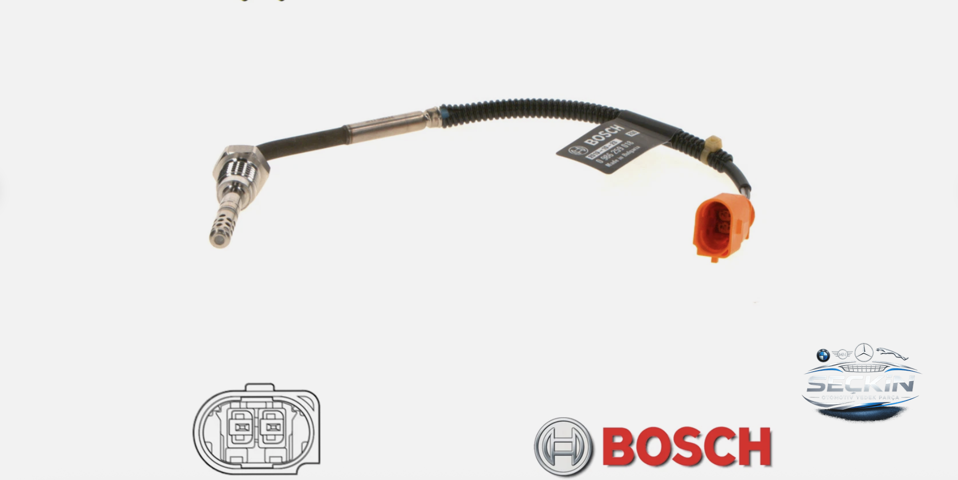 Volkswagen AUDI A3 SEAT ALTEA IBIZA LEON SKODA OCTAVIA SUPERB YETI VW BEETLE CADDY III CC EOS GOLF PLUS GOLF VI JETTA III IV PASSAT SCIROCCO TIGUAN TOURAN Egsoz Sicaklik Sensörü OEM 03L906088F
