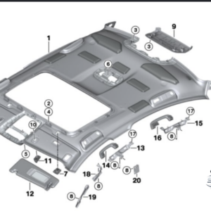 BMW 44 7 486 234 Mi̇krofon Açisi OEM 51447486234