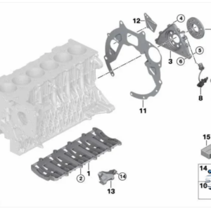 BMW 3.0 DIESEL E46 330D E60 530D X5 M57N E83 Takim Conta Alt OEM 11110398704