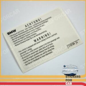 BMW BMW E36 E46 E60 E90 E87 E39 E65 E53 E83 E70 E71 F10 F07 F20 F25 F30 Etiket OEM 71212122334