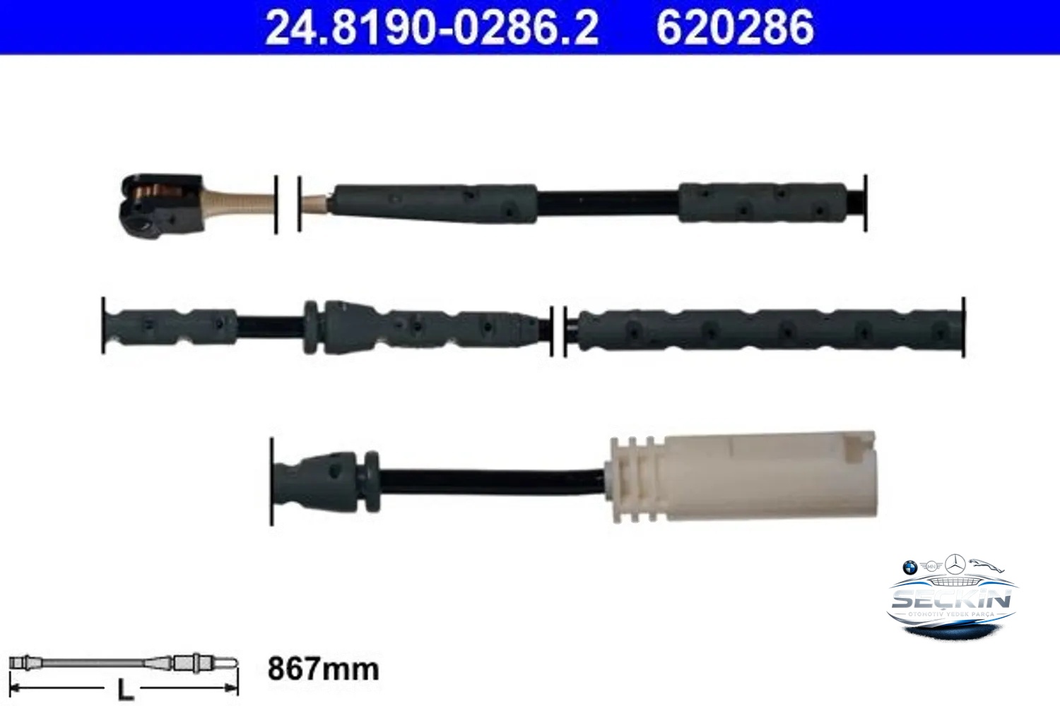BMW E90 E91 E92 X1 E84 Balata Fi̇şi̇ Ön Sol OEM 34356792561